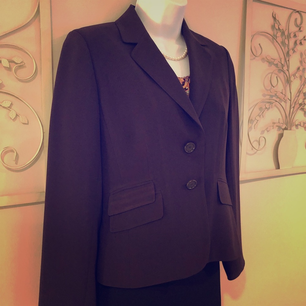 Ann Taylor Brown Classic Suit Blazer